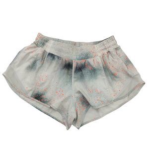 Lululemon Shorts Womens 8 Gray Hotty Low Rise 2.5" Reflective Lined Running Gym